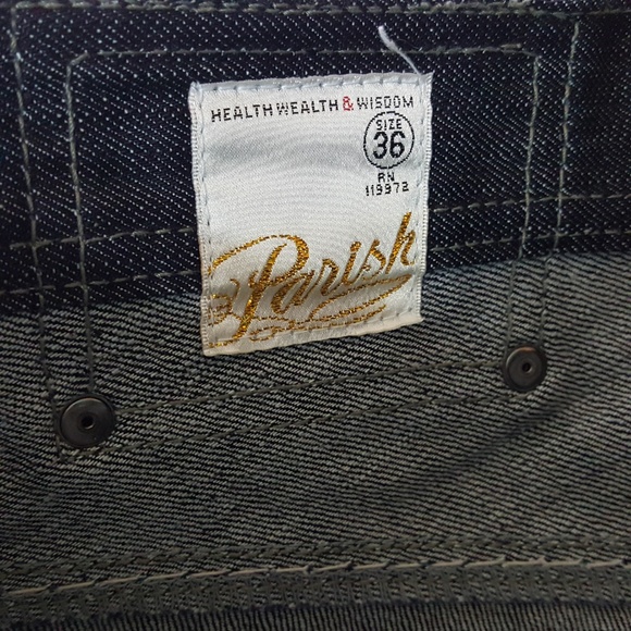 Parish Jeans Men's Size 36 Blue Denim TH24* - Picture 7 of 7